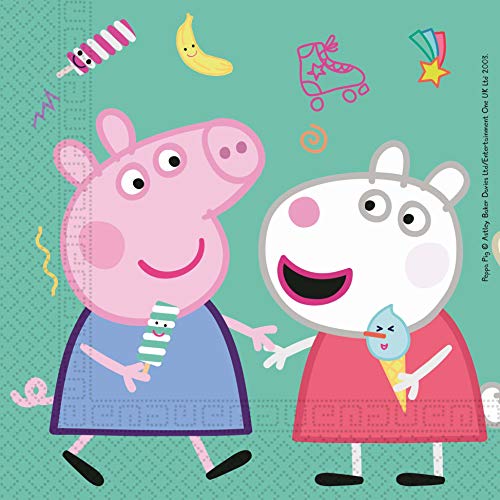 PROCOS 20019 Servilletas de papel 33x33cm CF20 Peppa Pig... - Jouets & Jeux en promo à 2.40€