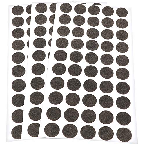 Adsamm® / 150 x patins en feutre / bruns / Ø 16 mm / rond... - Maison & Cuisine Amazon France à 8.89€