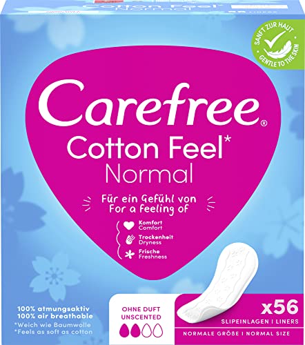 Carefree Protège-slips Cotton Feel Normal, 56 unités (lot... - Santé & Bien-être en promo à 5.70€