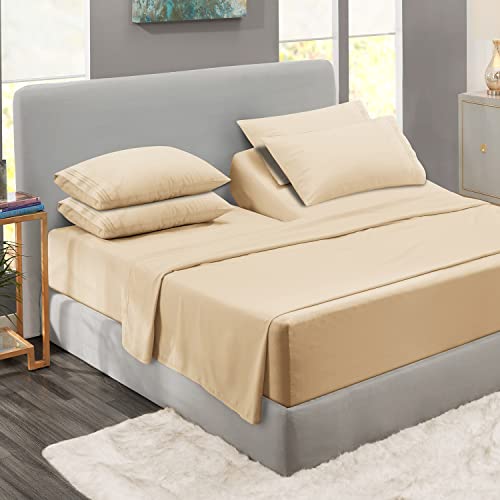 Clara Clark Bed Sheet Set with Extra Set Pillowcases... - Maison & Cuisine en promo à 16.83€