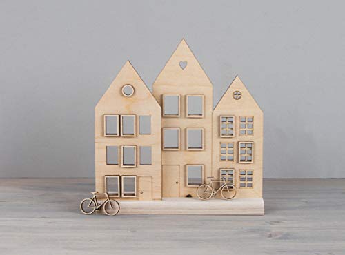 Rayher 62891505 Holzmotiv Häuser, FSCMixCred, 18-teilig... - Maison & Cuisine en promo à 4.09€