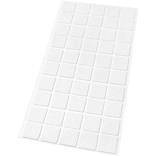 Adsamm® / 50 x patins en feutre / blancs / 20x20 mm / carré... - Auto & Moto Amazon France à 6.91€