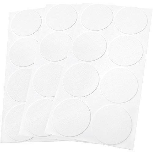 Adsamm® / 24 x patins en feutre / blancs / Ø 50 mm / rond... - Maison & Cuisine Amazon France à 10.10€