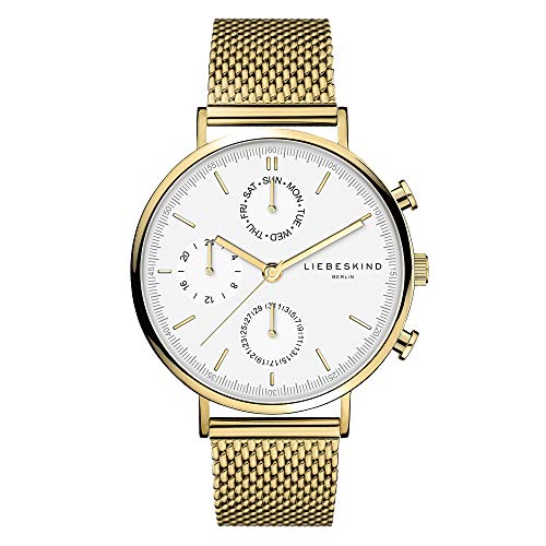 Liebeskind Orologio analogo Quarzo Donna con Cinturino in... - Sports & Fitness Amazon Italie à 81.83€