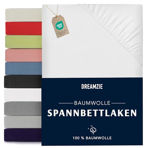 Dreamzie - Spannbettlaken 70x160cm - Baumwolle Oeko Tex... - Maison & Cuisine en promo à 16.12€