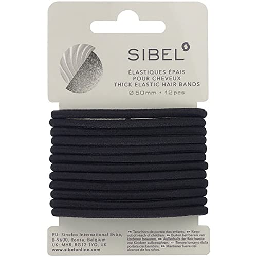 Schwarz dicke elastische 12 Stück Sibel - Beauté & Parfums Amazon Allemagne à 2.91€