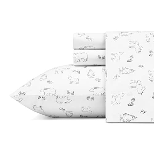 Eddie Bauer Animal Tracks Bedding Sheet Set, King, Grey - Home & Kitchen Amazon UK à 31.33€