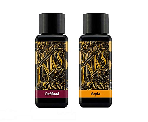 Diamine Encre Pour Stylo Plume 30ml - Oxblood and Sepia - 2... - Fournitures Bureau Amazon France à 18.23€