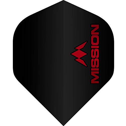 Mission Logo Std NO2 Black & Red - Dart Flights - Sports & Fitness en promo à 1.42€