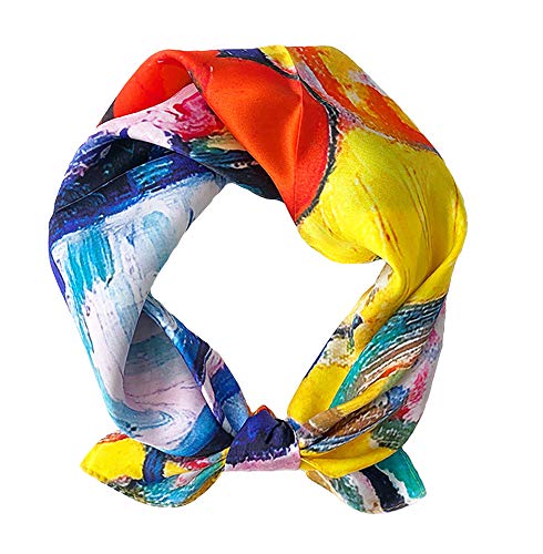 ANDANTINO 100% Mulberry Silk Scarf -21” Lightweight Square... - Amazon Royaume-Uni à 10.58€
