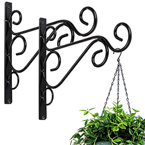 KABB Pack of 2 Black Iron Outdoor Hanging Brackets Wall... - Amazon Royaume-Uni à 6.20€