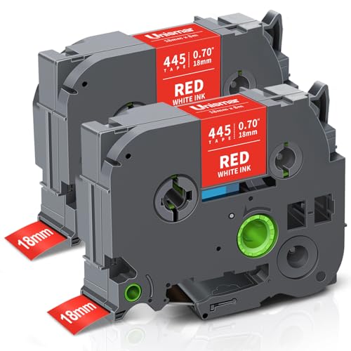 Compatible Brother 18 mm 18mm(3/4'') White on Red Étiquettes - Fournitures Bureau Amazon France à 21.97€