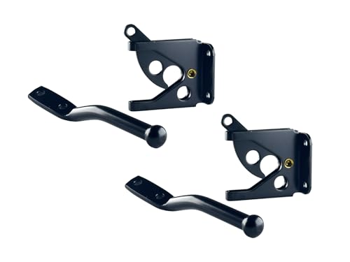 QCAA Loquet de portail autobloquant, 2-1/8 ", acier, noir... - Garden & Outdoor Amazon France à 9.10€