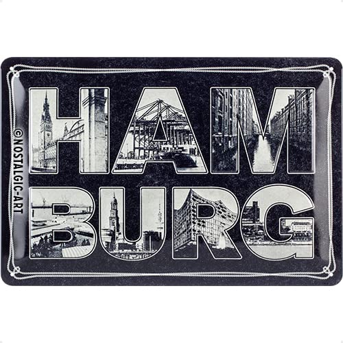 Nostalgic-Art Retro Blechschild, Hamburg – Bilder-Buchstaben... - Maison & Cuisine Amazon Allemagne à 8.56€