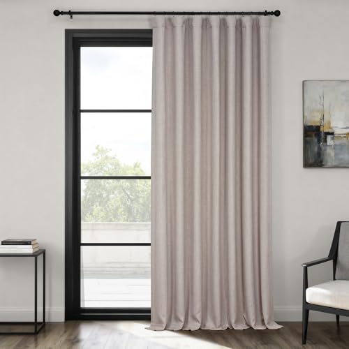 HPD Half Price Drapes Extra Wide Linen Room Darkening... - Maison & Cuisine Amazon Royaume-Uni à 26.29€