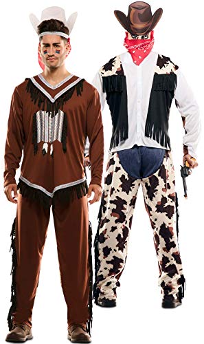 EuroCarnavales Déguisement Double d´Indien et Cowboy pour... - Jouets & Jeux Amazon France à 5.04€