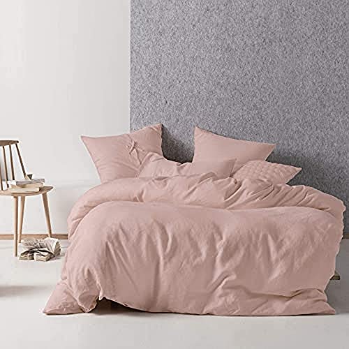 Linen House Nimes Duvet Cover Set, Rose Pink, Single - Maison & Cuisine Amazon Royaume-Uni à 58.00€