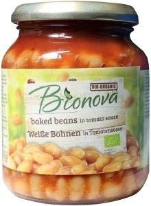 BIONOVA - HARICOTS BLANCS SAUCE TOMATE 340G - Épicerie Amazon France à 3.53€