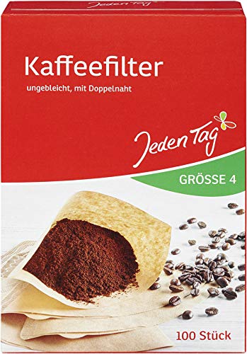 Jeden Tag Filtertüten Kaffee Größe 4, 100 Stück - Auto & Moto en promo à 0.79€