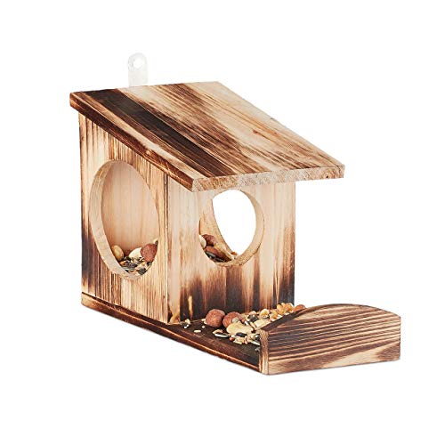Relaxdays Squirrel Feeder House, Feeding Station Box... - Bricolage & Outils Amazon Royaume-Uni à 18.16€