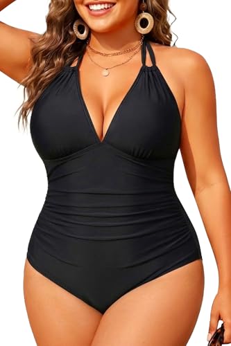 Aqua Eve Plunge Traje de baño de una Sola Pieza, Negro, 46... - Amazon Espagne à 11.86€