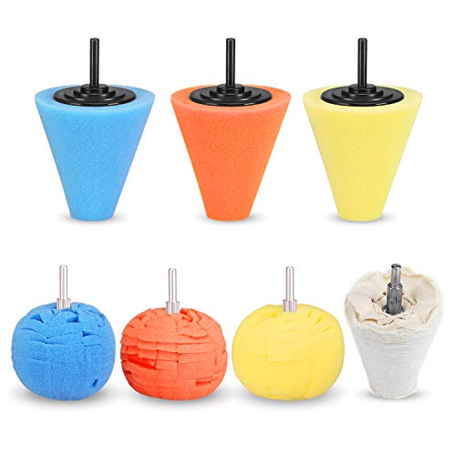 SPTA 7pcs Lucidatura Auto Set,3Pcs Spugna Cono Lucidatura... - Tech & Electronics Amazon Italy à 19.99€