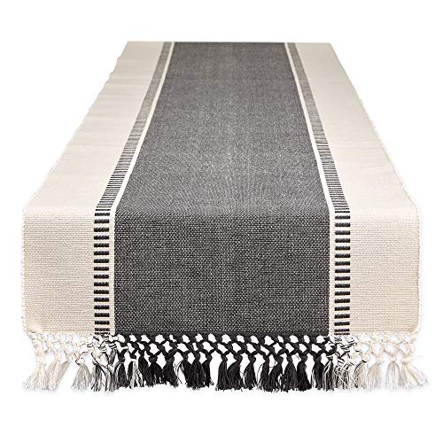 DII Woven Table Runner, Cotton, Mineral Grey, 13x72 - Maison & Cuisine en promo à 19.13€