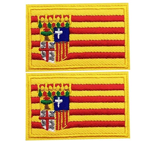 Parche Bordado Bandera Aragón 5.5cm Para Planchar o Coser - Loisirs Créatifs Amazon Espagne à 2.95€