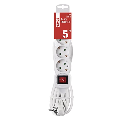 EMOS - Ciabatta elettrica 4x 5 metri 5 metri - Sports & Fitness Amazon Italie à 13.82€