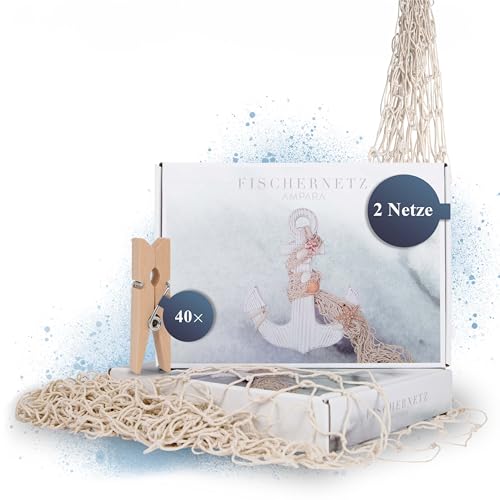 AMPARA® Big Box Set – Rete decorativa da pesca, 150 x 200... - Home & Kitchen Amazon Italy à 8.45€