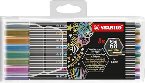 Rotulador premium metálico STABILO Pen 68 metallic... - Loisirs Créatifs Amazon Espagne à 9.85€