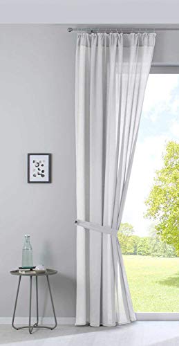 Nizza 2019031 Rideau en Voile de Coton Semi-Voile avec... en promo à 11,23€ (-52%) sur Amazon FR