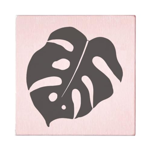 May and Berry Holzstempel - Palmenblatt, 45x45mm - Maison & Cuisine en promo à 4.50€