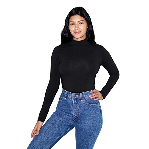 American Apparel Cuello Alto de Manga Larga y Elastano... - Mode & Vêtements Amazon Espagne à 20.55€