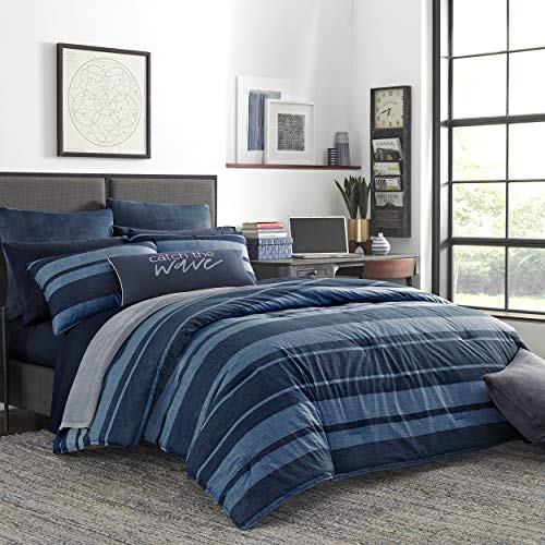 Nautica Longpoint Comforter Set, King, Blue - Maison & Cuisine Amazon Allemagne à 37.98€