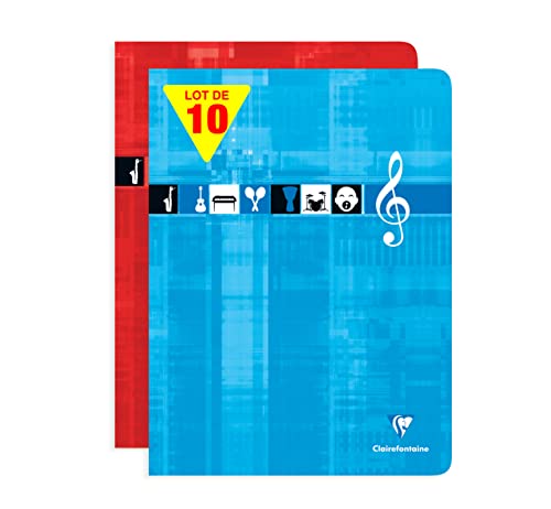 Clairefontaine 3307C Lot de 10 Cahiers Agrafés de Musique... - Auto & Moto Amazon France à 26.16€