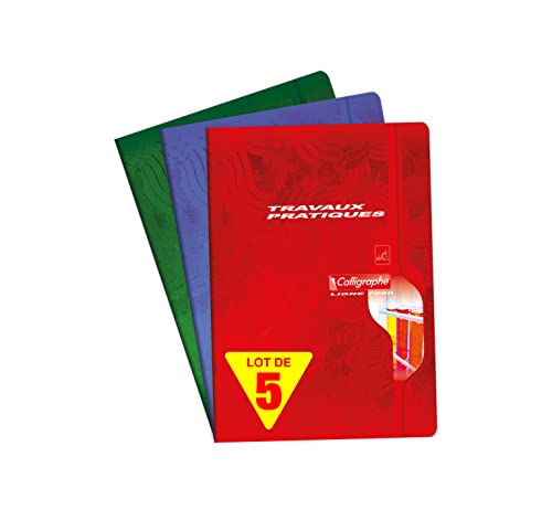 Calligraphe 7599C Lot de 5 Cahiers de Travaux Pratiques... - Auto & Moto Amazon France à 17.39€