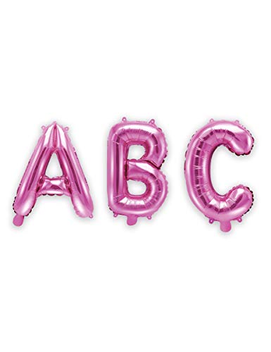 Generique - Ballons en aluminium avec lettres roses 35 cm - Sports & Fitness en promo à 1.99€