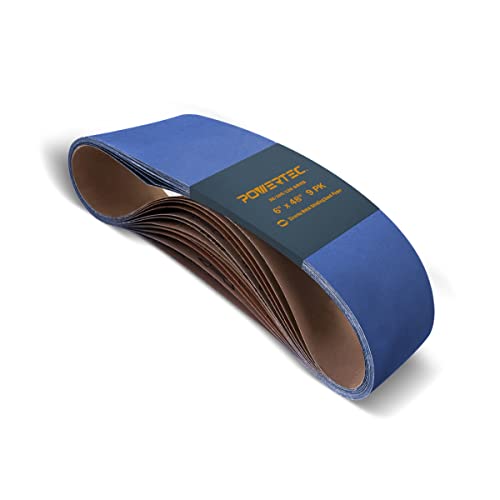 POWERTEC 6 x 48 Inch Zirconia Sanding Belts, 3 Each of... - Maison & Cuisine Amazon Royaume-Uni à 23.24€