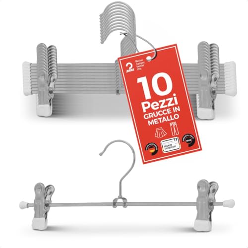 MAWA Grucce Appendiabiti con Clip, Set di 10 Grucce... - Home & Kitchen Amazon Italy à 20.00€
