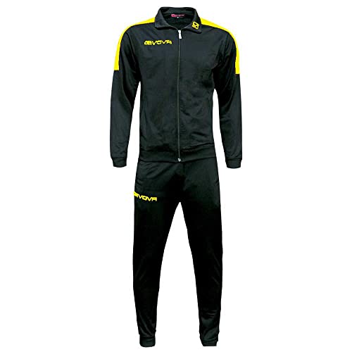 GIVOVA Tr033-1007-5xs Mono, Negro/Amarillo, 5XS para Hombre - Réduction -73% à 10.19€
