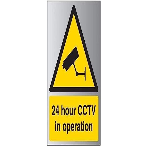 V Safety 24 Hour CCTV In Operation Sign - 150mm x 200mm... - Maison & Cuisine Amazon Royaume-Uni à 2.51€