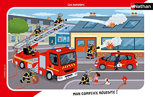 Nathan - Puzzle enfants - Cadre 15 pièces - Les pompiers... - Jouets & Jeux Amazon France à 6.90€