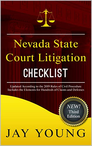 Nevada State Court Litigation Checklist (The Litigator's... - Amazon Royaume-Uni à 7.40€