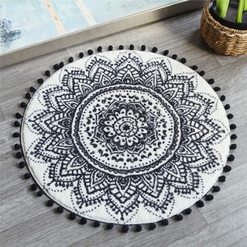 Uphome 60 cm runder kleiner Flächenteppich mit schickem... - Maison & Cuisine Amazon Allemagne à 21.08€
