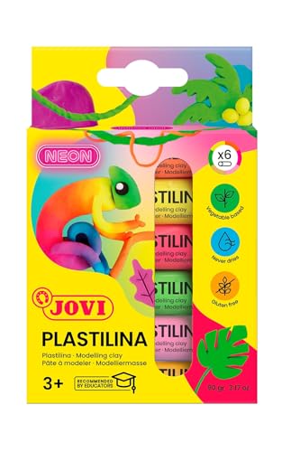 Jovi - PLASTILINA pâte à modeler végétale, 6 x 15 grammes... - Jouets & Jeux en promo à 3.15€