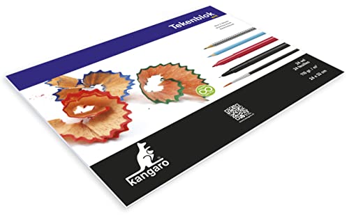 Blocco da disegno Kangaro A4+ (24 x 32 cm) 110 gram 24... - High-Tech & Électronique Amazon Italie à 5.26€