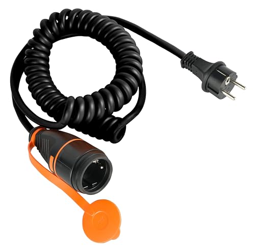 Electraline 01745 Spiral Verlängerung 5M 3G1.5 mit... - Home & Kitchen Amazon Germany à 28.70€