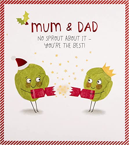 Hallmark Christmas Card for Mum and Dad - Funny Sprout... - Auto & Motorcycle Amazon UK à 2.50€