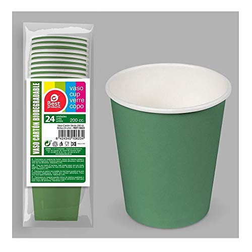 Générique Best Products - 24 GOBELETS Carton BIODÉGRADABLE... - Auto & Moto Amazon France à 2.69€